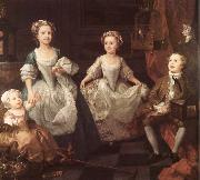 William Hogarth The Graham Childen oil painting reproduction